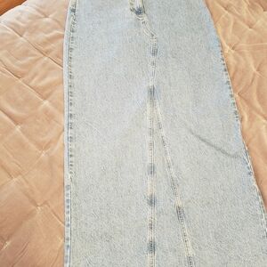 Mango Denim Maxi Skirt